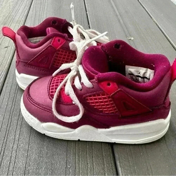 NIKE Air Jordan Retro 4 True Berry Rush Pink BQ7672-661 size 7C Toddler - Picture 7 of 8